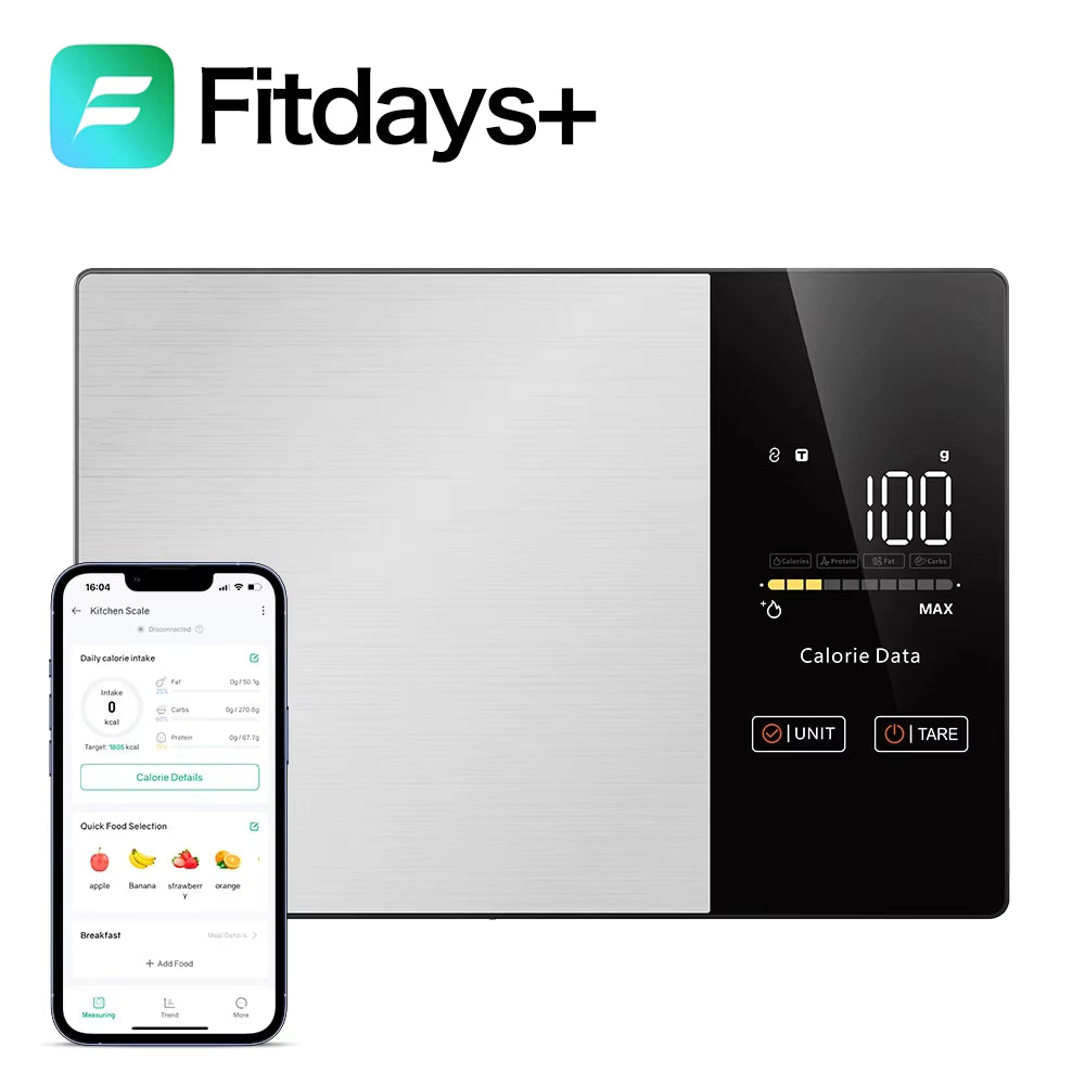 The Minister's Smart Nutrition Scale | Stainless Steel & App Sync