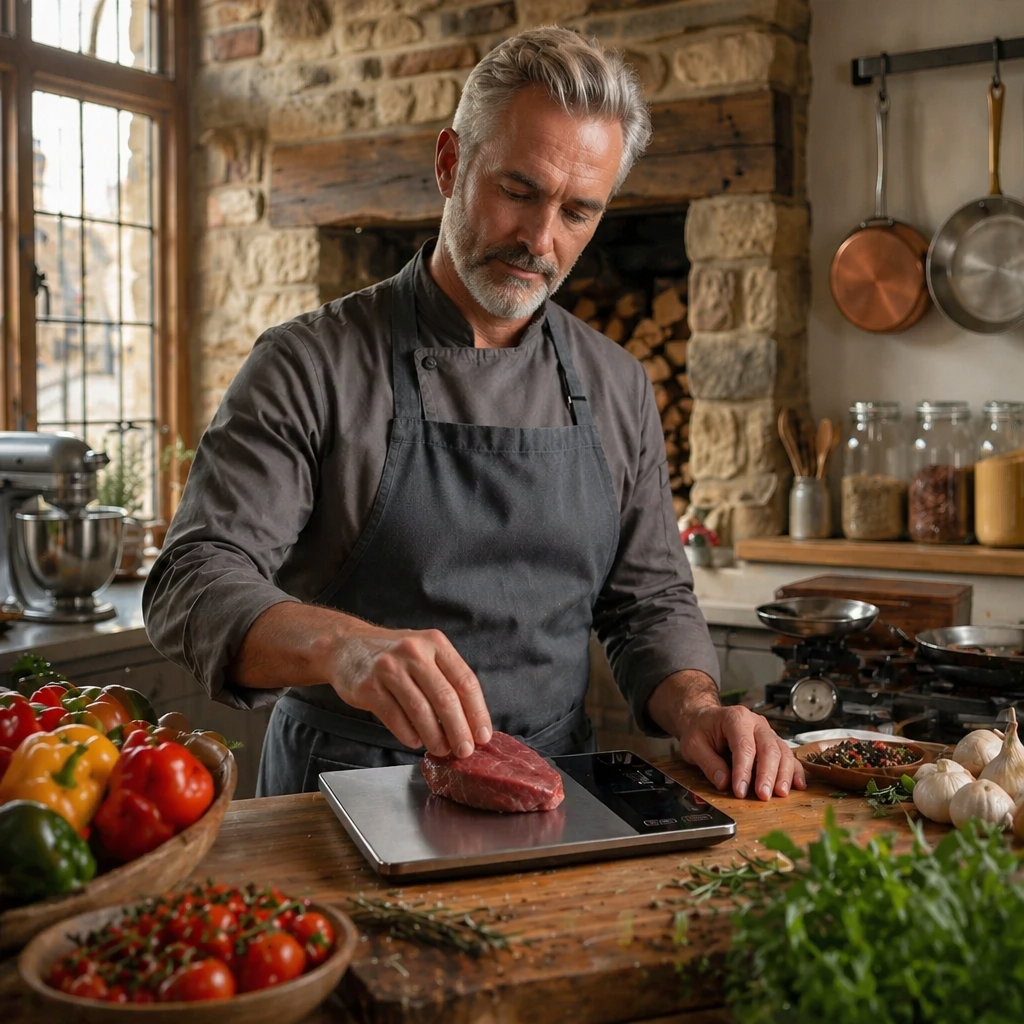 The Minister's Smart Nutrition Scale | Stainless Steel & App Sync
