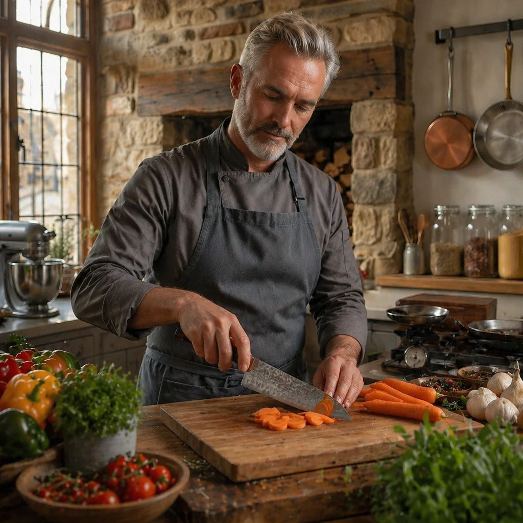 The Zen-Chef 7" Santoku - Professional Precision & Balance